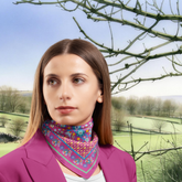 Nordic Flowers Silk Twill Scarf