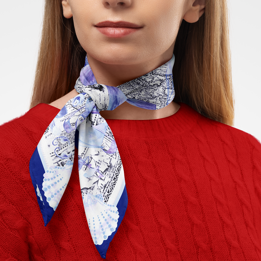 Discover the Timeless Beauty of the Vintage Nautical Silk Twill Scarf