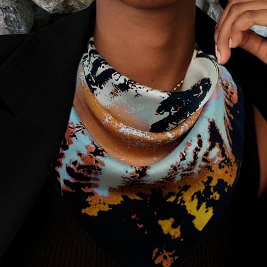 Mystical Adventures: Exploring Stanton Moor with the Fossil Natural Silk Scarf