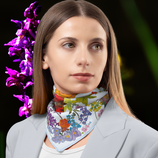 Peak Flora Silk Scarf