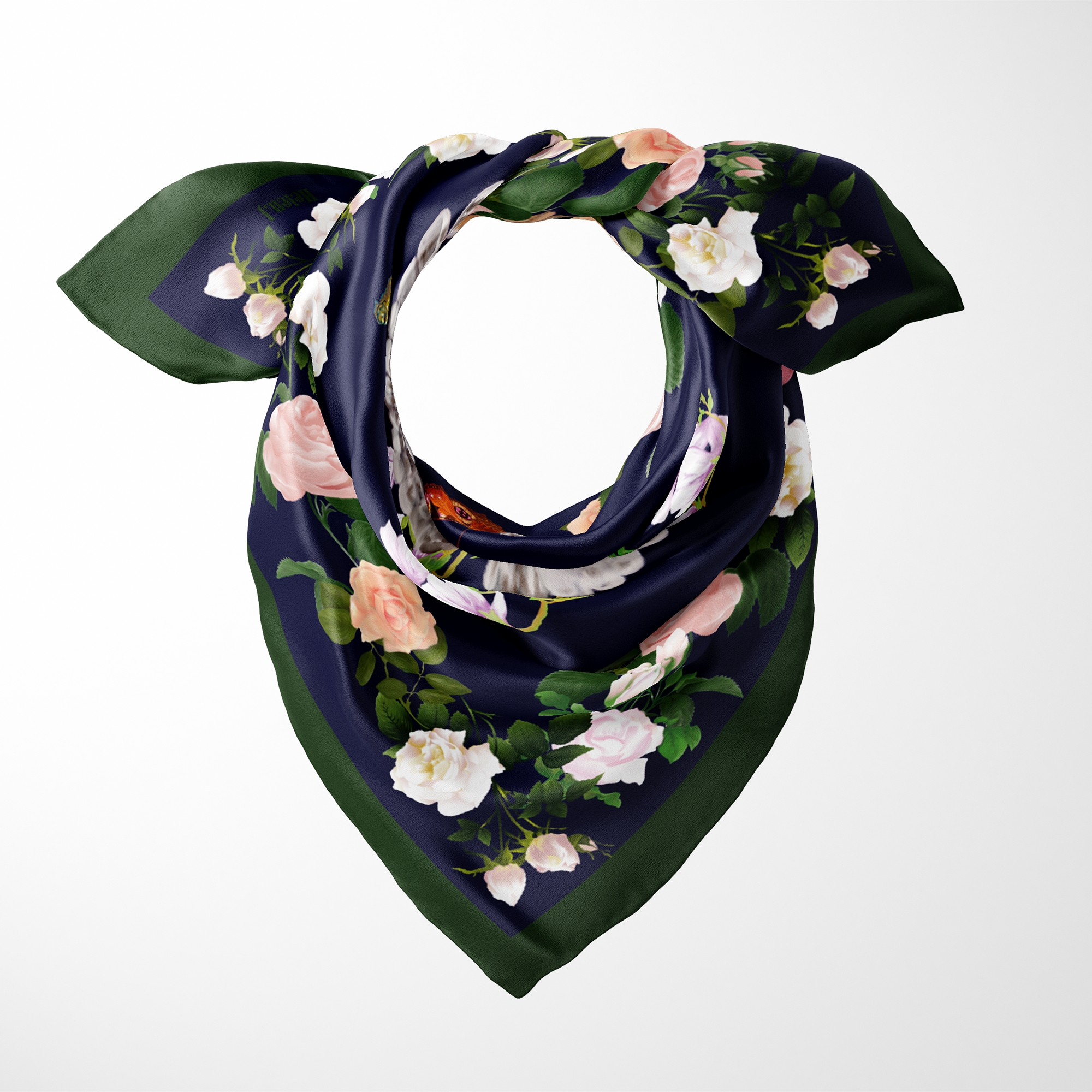 Secret Garden Silk Twill Scarf