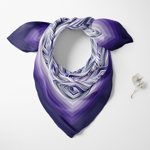 Blue John Silk Twill Scarf