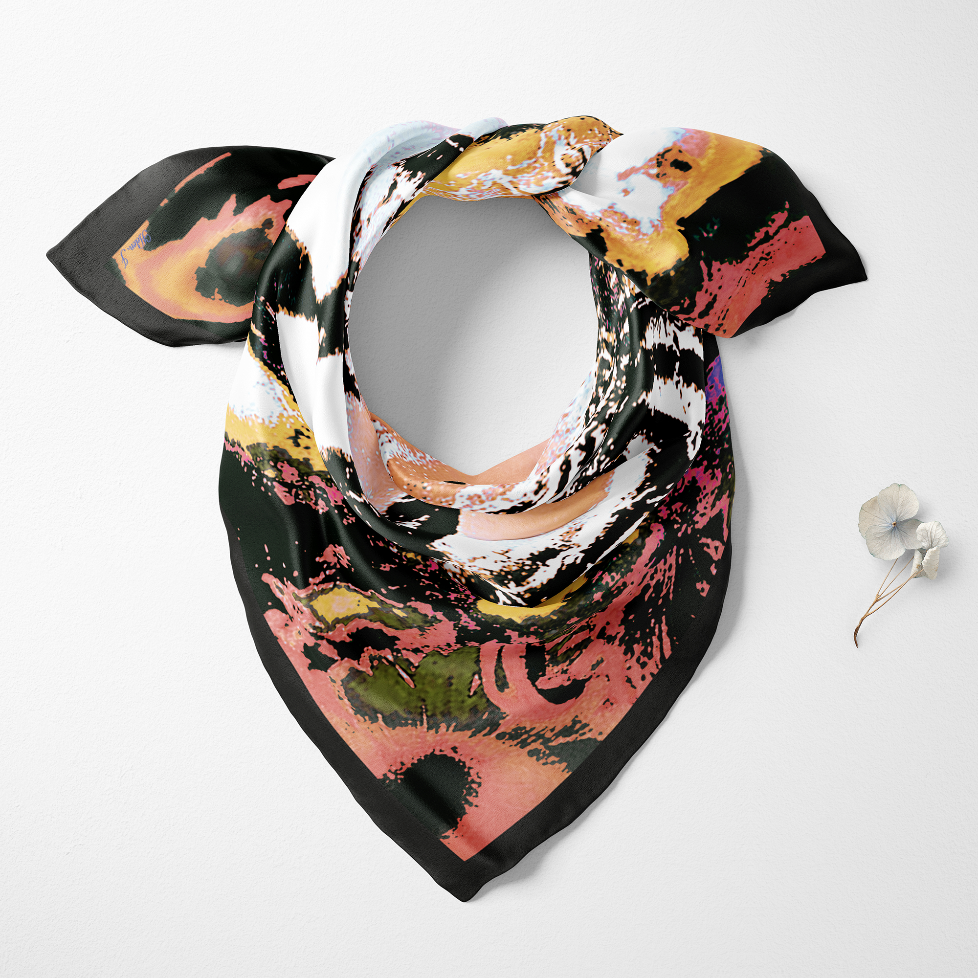 Fossil Silk Twill Scarf
