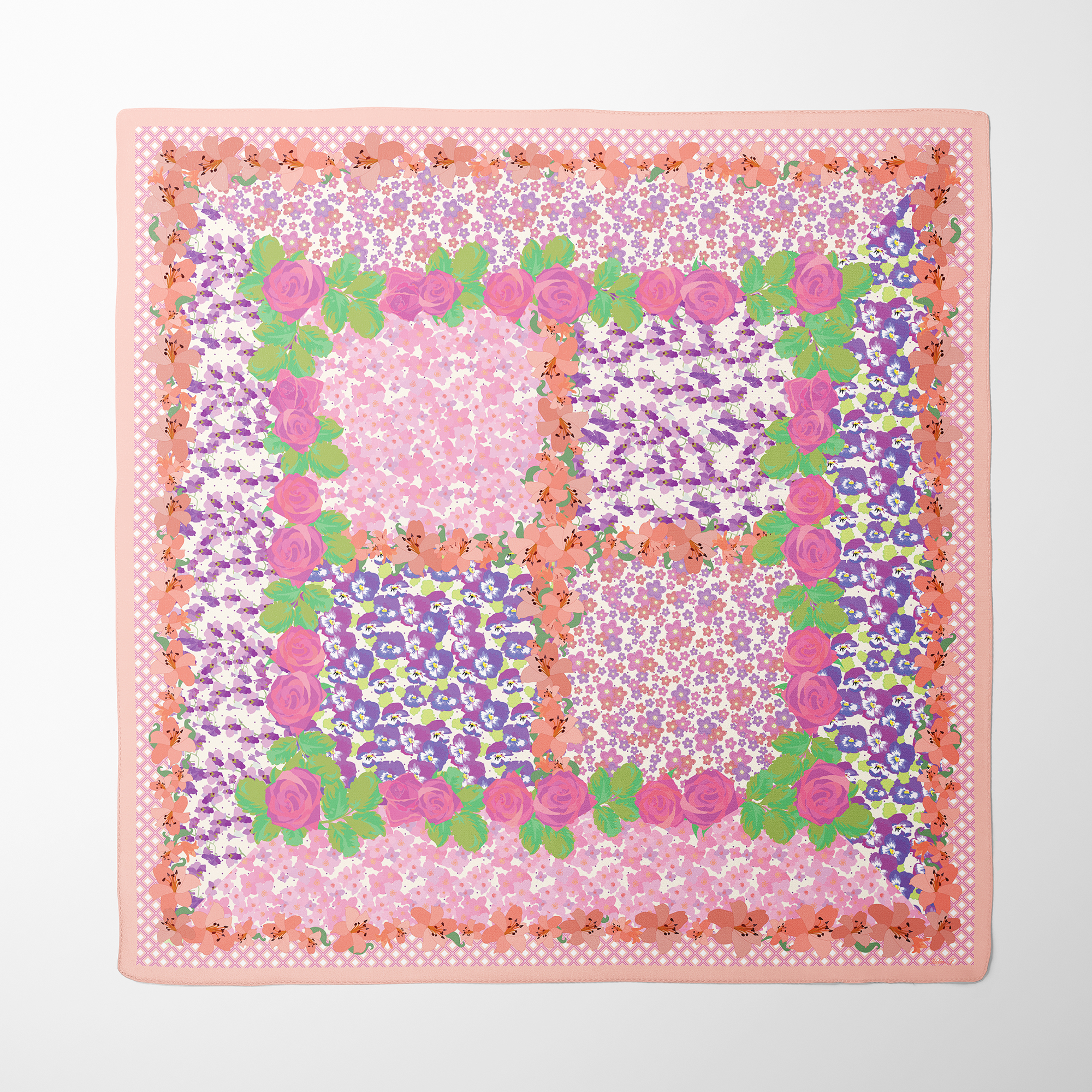 Ditsy Silk Twill Scarf | Silktopia