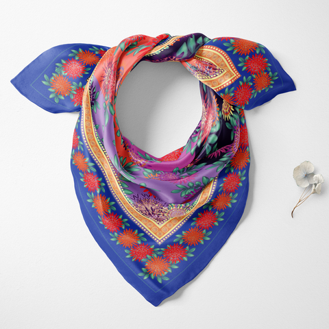 Dahlia Silk Twill Scarf | Silktopia