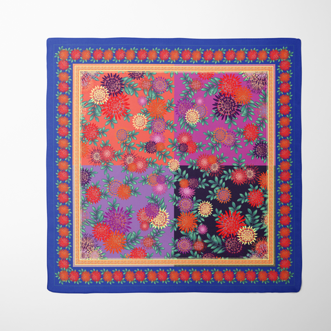 Dahlia Silk Twill Scarf | Silktopia