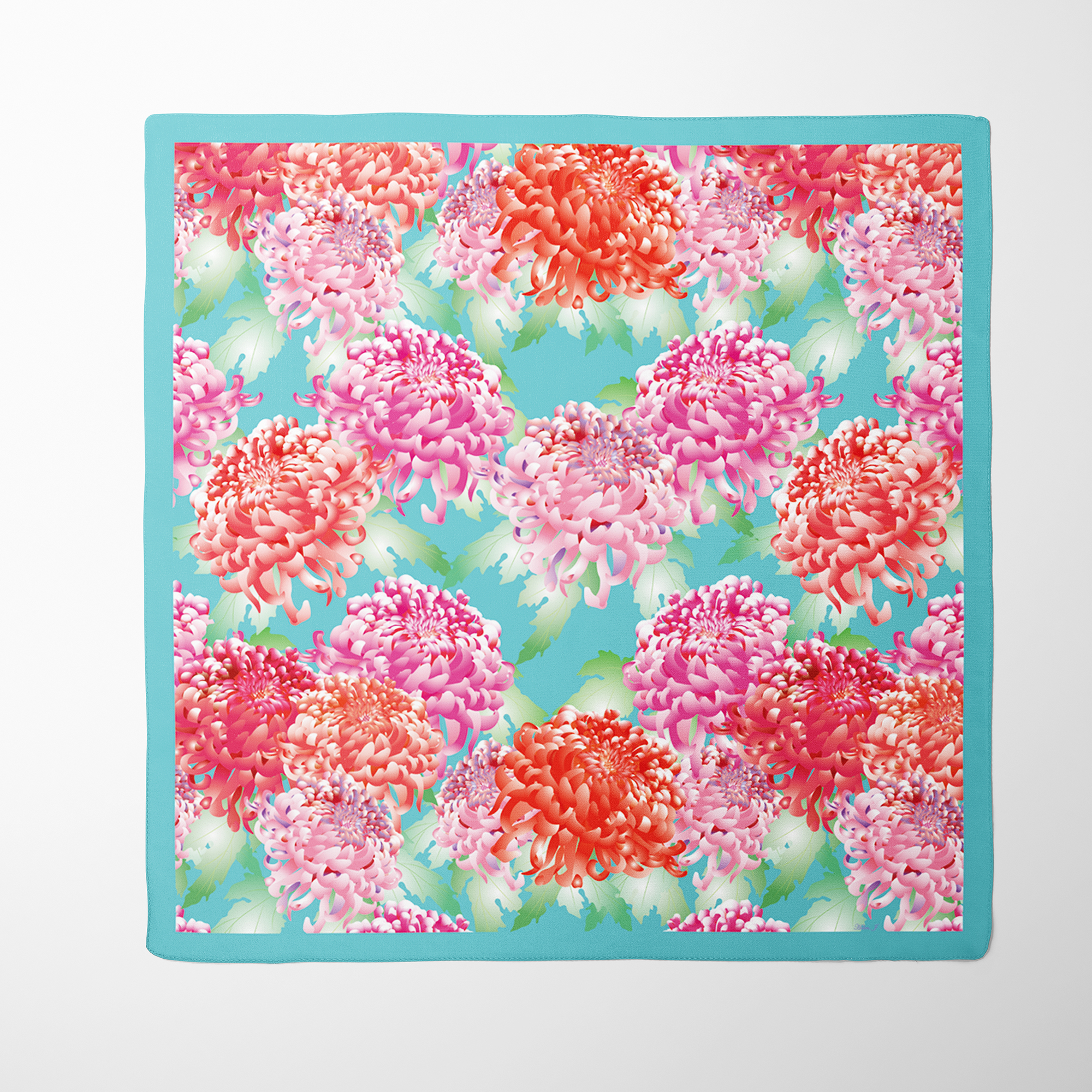 Chrysanthemum  Silk Scarf | Silktopia