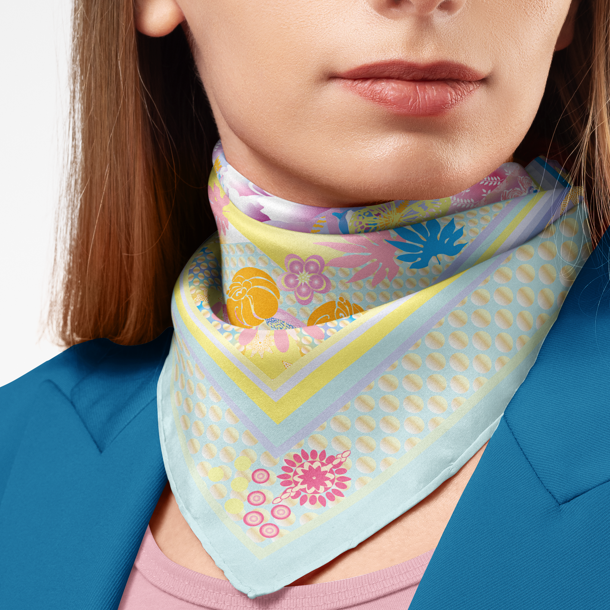 Butterflies Silk Twill Scarf | Silktopia