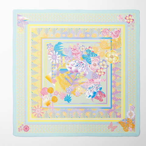 Butterflies Silk Twill Scarf | Silktopia