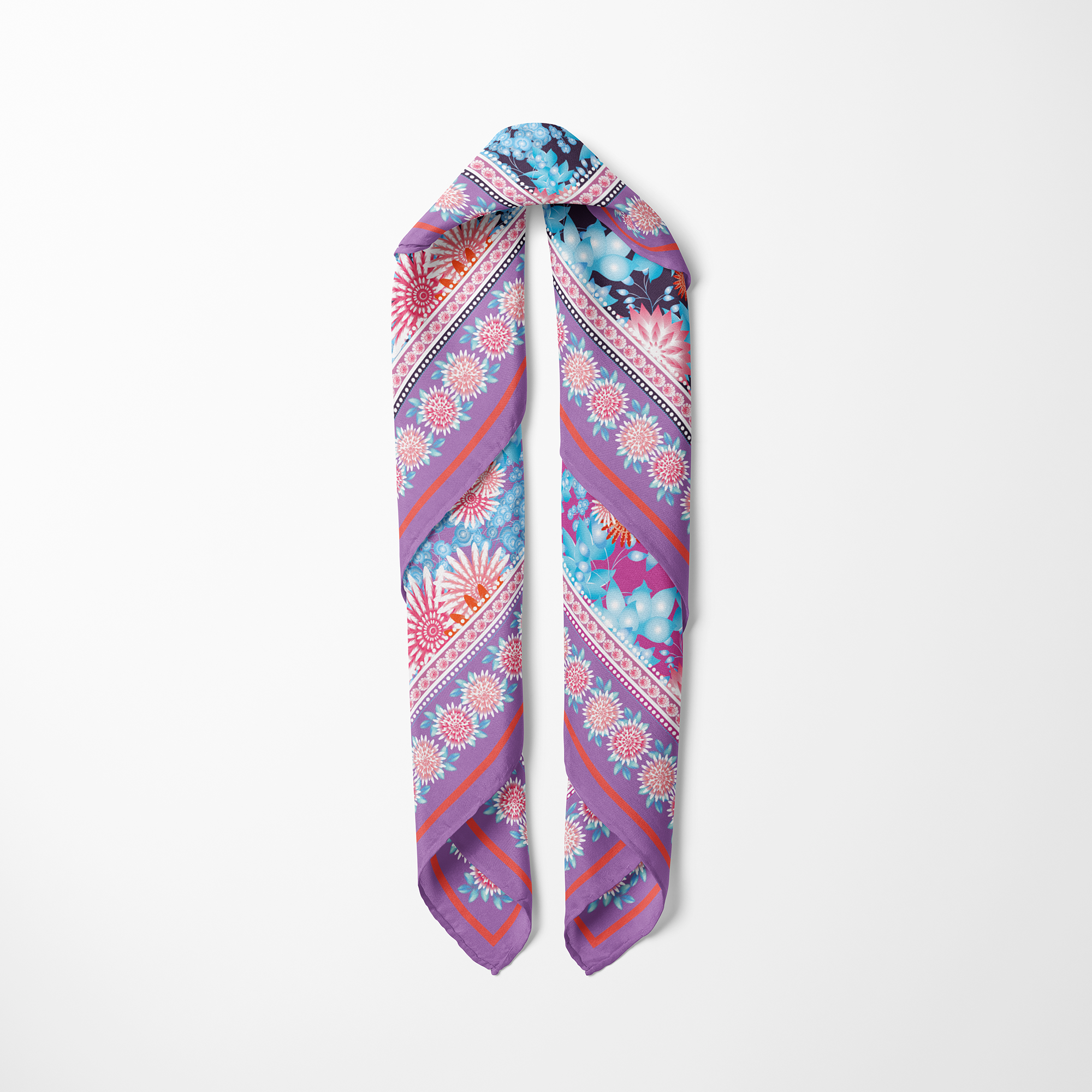 Waterlilies  Silk Twill Scarf | Silktopia