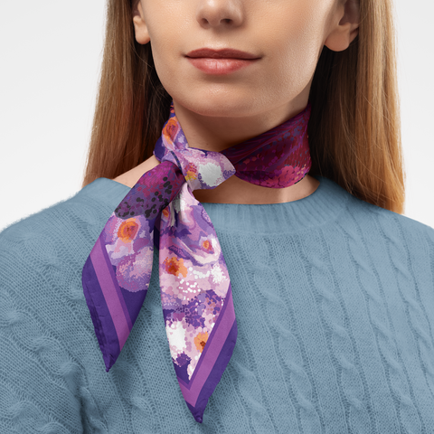 Peacock Butterfly  Silk Twill Scarf | Silktopia
