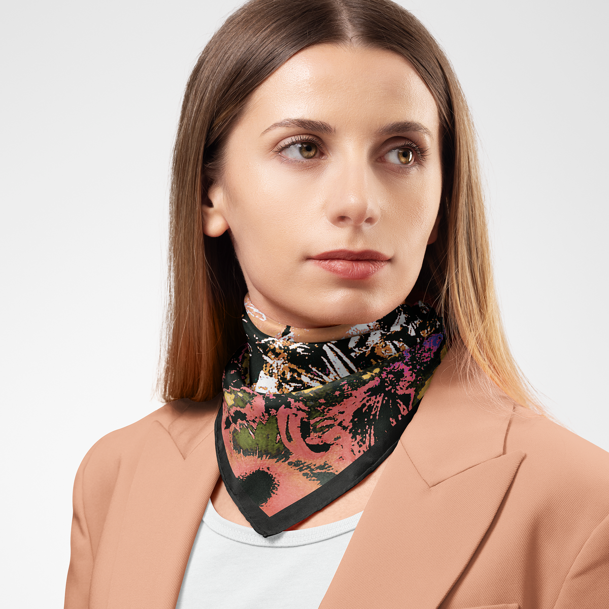 Fossil Silk Twill Scarf