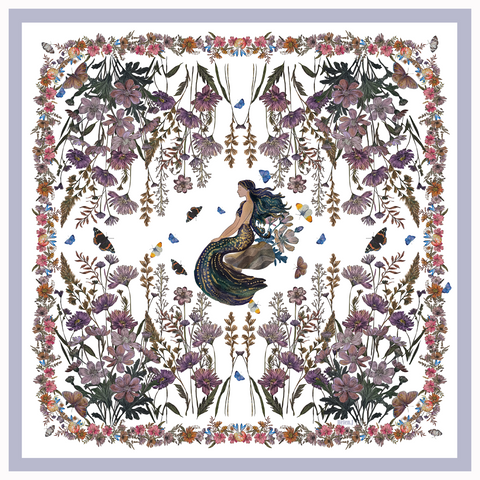 Mermaid’s Pool Silk Twill Scarf