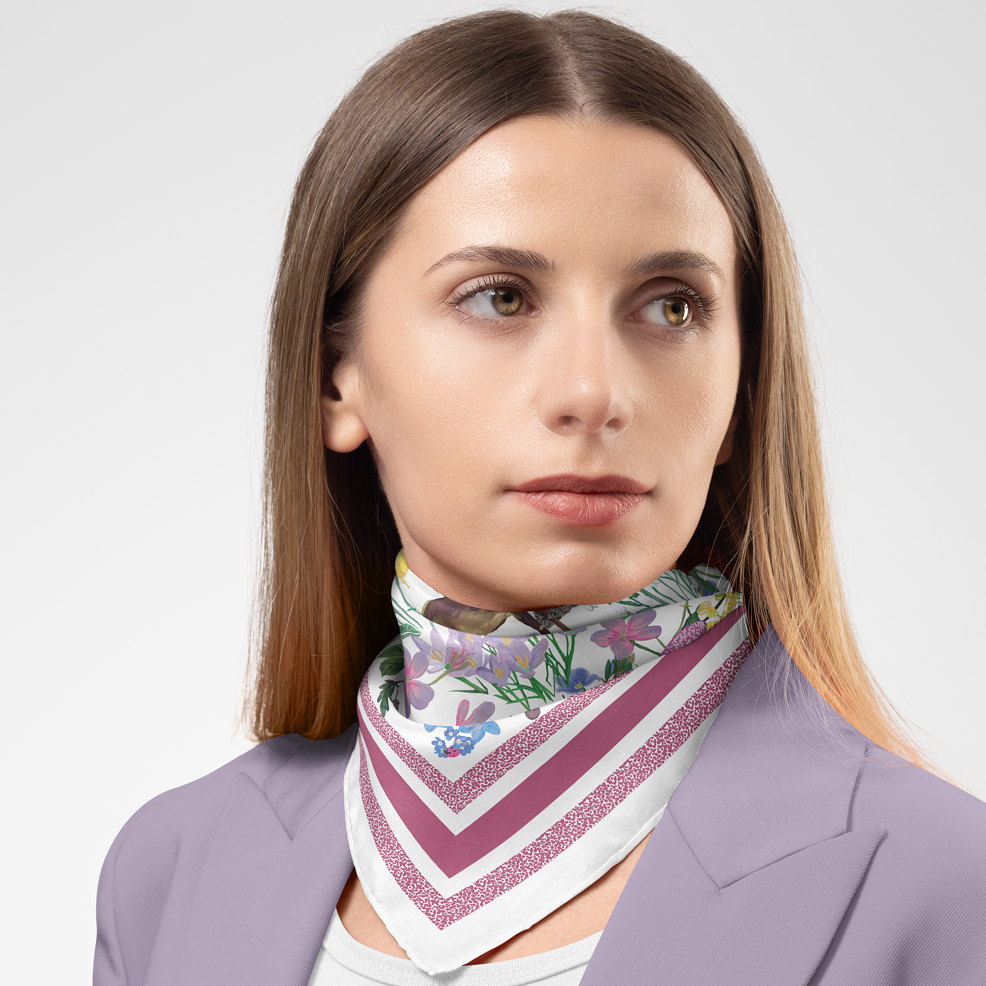 The Woodland Enchantment Silk Twill Scarf