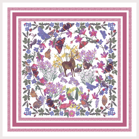 The Woodland Enchantment Silk Twill Scarf