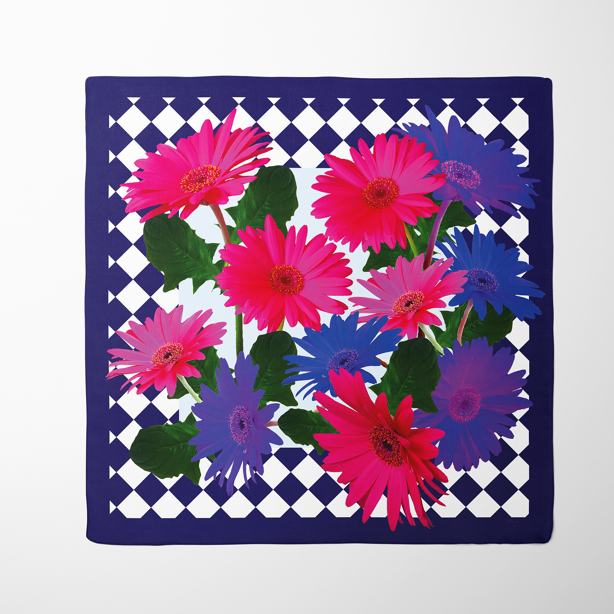 Gerbera Daisy Silk Twill Scarf