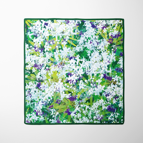 Wild Flowers Silk Twill Scarf