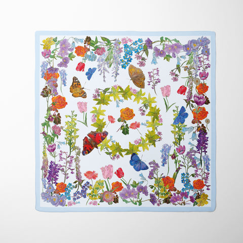 Peak Flora Silk Twill Scarf
