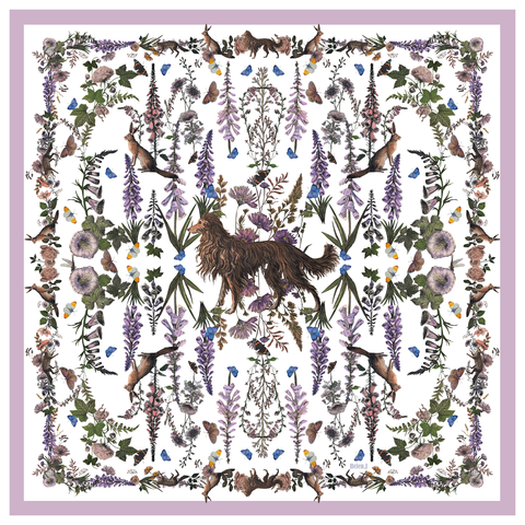 The Small-Tooth Dog Silk Twill Scarf