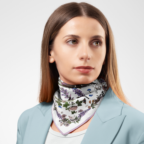 The Small-Tooth Dog Silk Twill Scarf