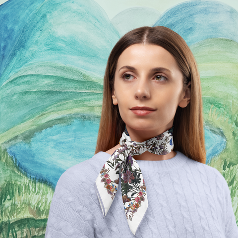 Mermaid’s Pool Silk Twill Scarf